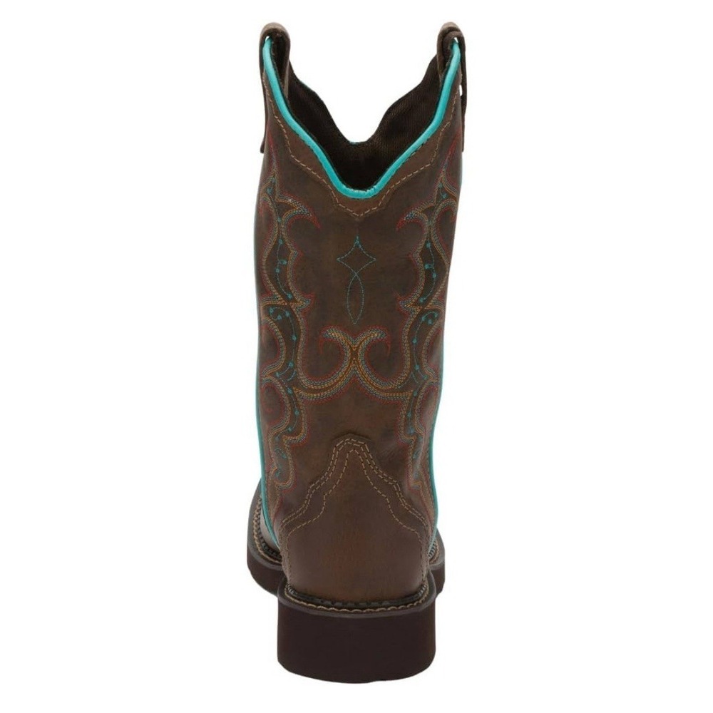 Justin Raya‎ Women's 12" Size 11 B Gypsy J-Flex Comfort Square Toe Western Boots - Picture 3 of 16